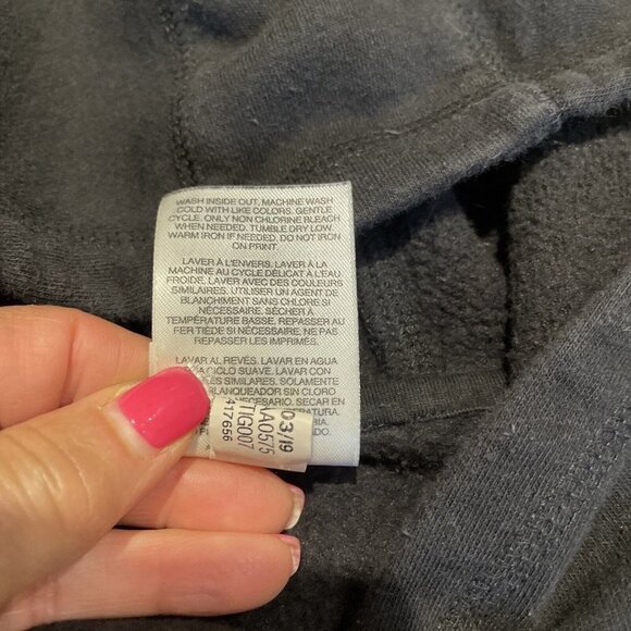 ADIDAS Boys Signature HoodieSweatshirt  Sz Large 14/16 Black with White Stripes - Picture 8 of 11